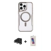 MARSİLYAN™- iPhone 15 Pro Kılıf Yadigar Klasik Özel Seri - Siyah Joko 5D Cam + Raze Metal Kamera Lens - TMGI