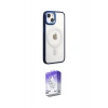 MARSİLYAN™- iPhone 15 Pro Kılıf Yankı Işık Özel Seri - Siyah Bilvis 5in1 3D Magic Cam Ekran Koruyucu