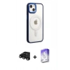 MARSİLYAN™- iPhone 15 Pro Kılıf Yankı Işık Özel Seri - Siyah Bilvis 5in1 3D Magic Cam Ekran Koruyucu + Raze Metal Kamera Lens - SH