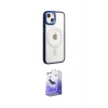 MARSİLYAN™- iPhone 15 Pro Kılıf Yankı Işık Özel Seri - Siyah Bilvis 5in1 5D Magic Hayalet Cam Ekran Koruyucu