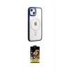 MARSİLYAN™- iPhone 15 Pro Kılıf Yankı Işık Özel Seri - Siyah Buffer Cam Ekran Koruyucu