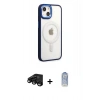 MARSİLYAN™- iPhone 15 Pro Kılıf Yankı Işık Özel Seri - Siyah Joko Magic 5D Cam + Raze Metal Kamera Lens - SH