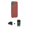 MARSİLYAN™- iPhone 15 Pro Kılıf Yankı Serisi - Şeffaf 360 Full Body Arka Koruyucu + Raze Metal Kamera Lens - TMGI