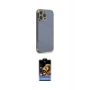 MARSİLYAN™- iPhone 15 Pro Kılıf Yankı Serisi - Siyah Buffer Hayalet Cam Ekran Koruyucu