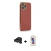 MARSİLYAN™- iPhone 15 Pro Kılıf Yankı Serisi - Siyah Joko 5D Cam + Raze Metal Kamera Lens - GS