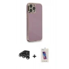 MARSİLYAN™- iPhone 15 Pro Kılıf Yankı Serisi - Siyah Joko 5D Cam + Raze Metal Kamera Lens - GS