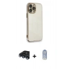 MARSİLYAN™- iPhone 15 Pro Kılıf Yankı Serisi - Siyah Joko Magic 5D Cam + Raze Metal Kamera Lens - LT