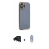 MARSİLYAN™- iPhone 15 Pro Kılıf Yankı Serisi - Siyah Joko Magic 5D Cam + Raze Metal Kamera Lens - LT