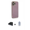 MARSİLYAN™- iPhone 15 Pro Kılıf Yankı Serisi - Siyah Joko Magic 5D Cam + Raze Metal Kamera Lens - LT