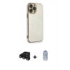 MARSİLYAN™- iPhone 15 Pro Kılıf Yankı Serisi - Siyah Joko Magic 5D Cam + Raze Metal Kamera Lens - SH