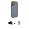 MARSİLYAN™- iPhone 15 Pro Kılıf Yankı Serisi - Siyah Joko Magic 5D Cam + Raze Metal Kamera Lens - SH
