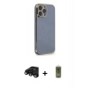 MARSİLYAN™- iPhone 15 Pro Kılıf Yankı Serisi - Siyah Joko Magic 5D Hayalet Cam + Raze Metal Kamera Lens - SH