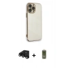 MARSİLYAN™- iPhone 15 Pro Kılıf Yankı Serisi - Siyah Joko Magic 5D Hayalet Cam + Raze Metal Kamera Lens - SH