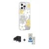MARSİLYAN™- iPhone 15 Pro Kılıf Yörünge Işık Prime - Şeffaf Royal Nano Ekran Koruyucu + Raze Metal Kamera Lens - LT