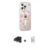 MARSİLYAN™- iPhone 15 Pro Kılıf Yörünge Işık Prime - Siyah Bilvis 0.18mm Plus Cam Ekran Koruyucu + Raze Metal Kamera Lens - GS