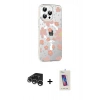 MARSİLYAN™- iPhone 15 Pro Kılıf Yörünge Işık Prime - Siyah Joko 5D Cam + Raze Metal Kamera Lens - GS