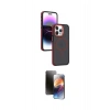 MARSİLYAN™- iPhone 15 Pro Kılıf Yörünge Klasik - Siyah 3D Antistatik Mat Seramik Nano Ekran Koruyucu