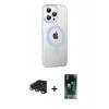 MARSİLYAN™- iPhone 15 Pro Kılıf Yörünge Koleksiyonu - Siyah 360 Mat Full Body Arka Koruyucu + Raze Metal Kamera Lens - LT