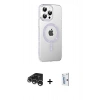 MARSİLYAN™- iPhone 15 Pro Kılıf Yörünge Koleksiyonu - Siyah Bilvis 0.18mm Plus Cam Ekran Koruyucu + Raze Metal Kamera Lens - GS