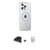 MARSİLYAN™- iPhone 15 Pro Kılıf Yörünge Koleksiyonu - Siyah Bilvis 0.18mm Plus Cam Ekran Koruyucu + Raze Metal Kamera Lens - GS