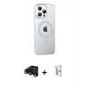 MARSİLYAN™- iPhone 15 Pro Kılıf Yörünge Koleksiyonu - Siyah Bilvis 0.18mm Plus Cam Ekran Koruyucu + Raze Metal Kamera Lens - SH