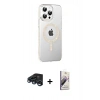 MARSİLYAN™- iPhone 15 Pro Kılıf Yörünge Koleksiyonu - Siyah Bilvis 3D Mat Cam Ekran Koruyucu + Raze Metal Kamera Lens - LT