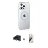 MARSİLYAN™- iPhone 15 Pro Kılıf Yörünge Koleksiyonu - Siyah Bilvis 3D Mat Cam Ekran Koruyucu + Raze Metal Kamera Lens - LT