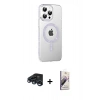 MARSİLYAN™- iPhone 15 Pro Kılıf Yörünge Koleksiyonu - Siyah Bilvis 3D Mat Cam Ekran Koruyucu + Raze Metal Kamera Lens - LT