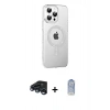 MARSİLYAN™- iPhone 15 Pro Kılıf Yörünge Koleksiyonu - Siyah Joko Magic 5D Cam + Raze Metal Kamera Lens - LT