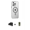 MARSİLYAN™- iPhone 15 Pro Kılıf Yörünge Koleksiyonu - Siyah Joko Magic 5D Hayalet Cam + Raze Metal Kamera Lens - TMGI