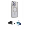 MARSİLYAN™- iPhone 15 Pro Kılıf Zirve Doku Prime - Siyah 3D Antistatik Seramik Nano Ekran Koruyucu + Raze Metal Kamera Lens - GS