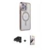 MARSİLYAN™- iPhone 15 Pro Kılıf Zirve Doku Prime - Siyah Bilvis 3D Mat Cam Ekran Koruyucu + Raze Metal Kamera Lens - GS