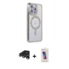 MARSİLYAN™- iPhone 15 Pro Kılıf Zirve Doku Prime - Siyah Joko 5D Cam + Raze Metal Kamera Lens - GS
