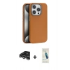MARSİLYAN™- iPhone 15 Pro Kılıf Zirve Modern Prime - Şeffaf Pasifik Cam Ekran Koruyucu + Raze Metal Kamera Lens - GS