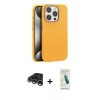 MARSİLYAN™- iPhone 15 Pro Kılıf Zirve Modern Prime - Şeffaf Pasifik Cam Ekran Koruyucu + Raze Metal Kamera Lens - GS