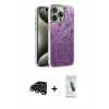MARSİLYAN™- iPhone 15 Pro Kılıf Zirve Modern Prime - Şeffaf Pasifik Cam Ekran Koruyucu + Raze Metal Kamera Lens - TMGI