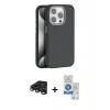 MARSİLYAN™- iPhone 15 Pro Kılıf Zirve Modern Prime - Şeffaf Royal Nano Ekran Koruyucu + Raze Metal Kamera Lens - LT