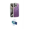 MARSİLYAN™- iPhone 15 Pro Kılıf Zirve Modern Prime - Siyah 3D Antistatik Seramik Nano Ekran Koruyucu