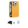 MARSİLYAN™- iPhone 15 Pro Kılıf Zirve Modern Prime - Siyah Bilvis 0.18mm Plus Cam Ekran Koruyucu + Raze Metal Kamera Lens - TMGI