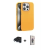 MARSİLYAN™- iPhone 15 Pro Kılıf Zirve Modern Prime - Siyah Bilvis 3D Cam Ekran Koruyucu + Raze Metal Kamera Lens - LT