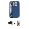 MARSİLYAN™- iPhone 15 Pro Kılıf Zirve Modern Prime - Siyah Bilvis 3D Cam Ekran Koruyucu + Raze Metal Kamera Lens - LT