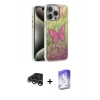 MARSİLYAN™- iPhone 15 Pro Kılıf Zirve Modern Prime - Siyah Bilvis 5in1 3D Magic Cam Ekran Koruyucu + Raze Metal Kamera Lens - GS