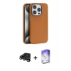 MARSİLYAN™- iPhone 15 Pro Kılıf Zirve Modern Prime - Siyah Bilvis 5in1 3D Magic Cam Ekran Koruyucu + Raze Metal Kamera Lens - TMGI
