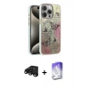 MARSİLYAN™- iPhone 15 Pro Kılıf Zirve Modern Prime - Siyah Bilvis 5in1 3D Magic Cam Ekran Koruyucu + Siyah Raze Metal Kamera Lens
