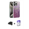 MARSİLYAN™- iPhone 15 Pro Kılıf Zirve Modern Prime - Siyah Bilvis 5in1 3D Magic Cam Ekran Koruyucu + Raze Metal Kamera Lens - TMGI