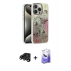 MARSİLYAN™- iPhone 15 Pro Kılıf Zirve Modern Prime - Siyah Bilvis 5in1 5D Magic Hayalet Cam Ekran Koruyucu + Raze Metal Kamera Lens - TMGI