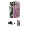 MARSİLYAN™- iPhone 15 Pro Kılıf Zirve Modern Prime - Siyah Bilvis Hayalet Cam Ekran Koruyucu + Raze Metal Kamera Lens - SH