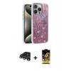 MARSİLYAN™- iPhone 15 Pro Kılıf Zirve Modern Prime - Siyah Buffer Cam Ekran Koruyucu + Raze Metal Kamera Lens - GS