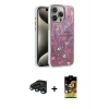 MARSİLYAN™- iPhone 15 Pro Kılıf Zirve Modern Prime - Siyah Buffer Cam Ekran Koruyucu + Raze Metal Kamera Lens - LT