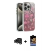 MARSİLYAN™- iPhone 15 Pro Kılıf Zirve Modern Prime - Siyah Buffer Hayalet Cam Ekran Koruyucu + Raze Metal Kamera Lens - TMGI